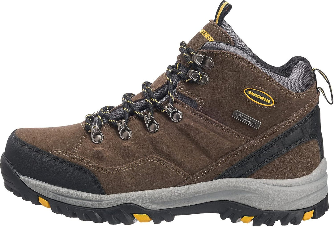 Skechers Herren Relment Pelmo64869 Stiefel 39 EU Khaki Suede, 39 EU Khaki Suede