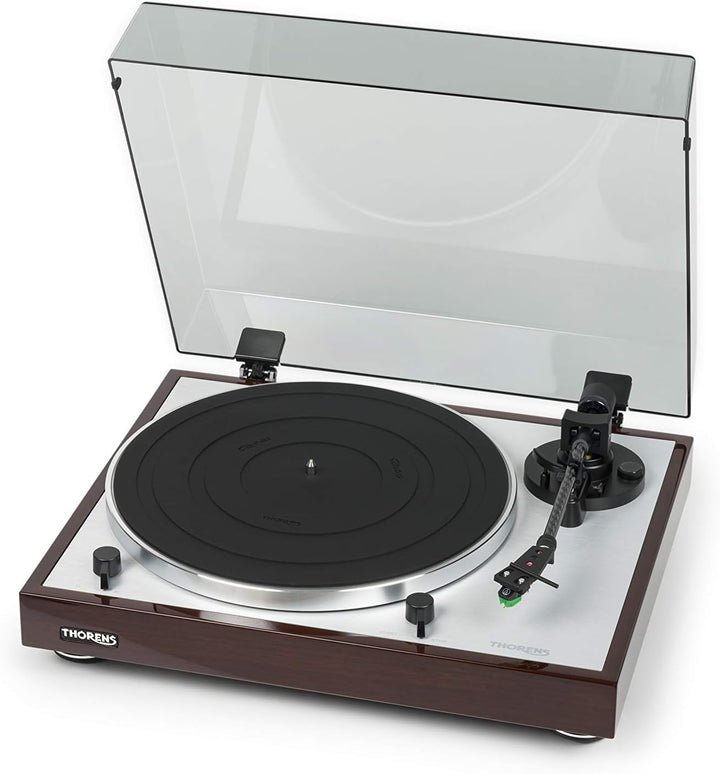 Thorens TD 402 DD Plattenspieler Nussbaum Hochglanz Single, Single