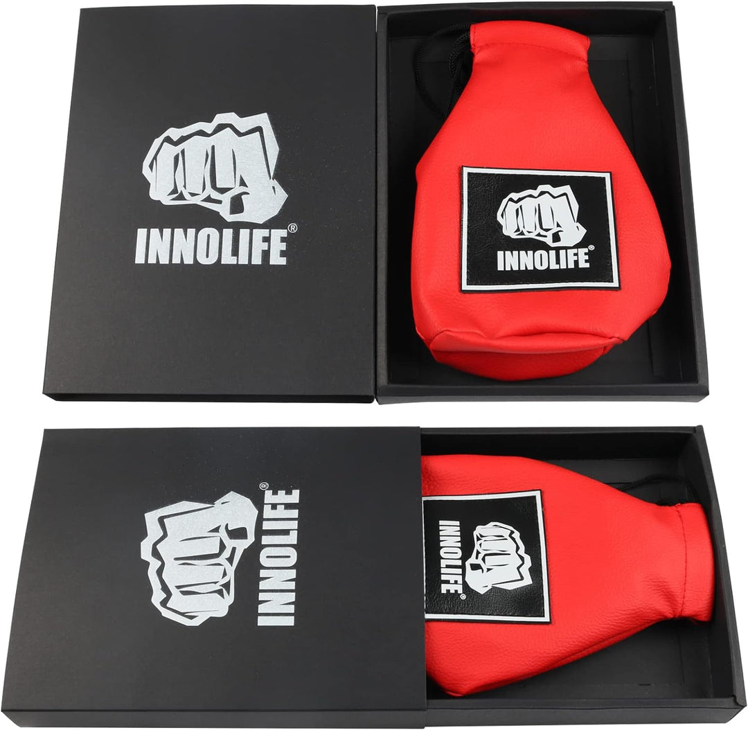 Innolife Boxing Dodge Hide Speed Bag rot Rot (Füllmaterial bereits im Lieferumfang enthalten), Rot (