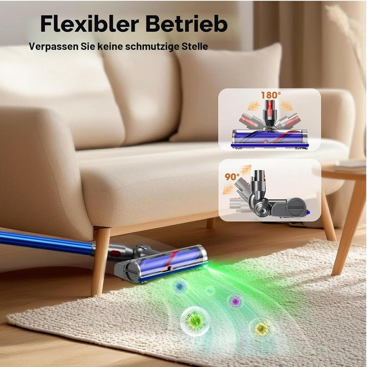 Bürste Kompatibel mit Dyson V7 V8 V10 V11 V15 Staubsauger, Ersatzteile Bürstenkopf mit LED-Leuchten,