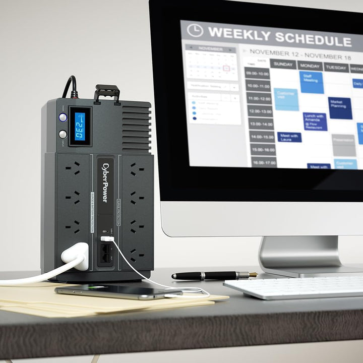 CyberPower br1000elcd Line 1000 Va Black Uninterruptible Power Supply (UPS) – Uninterruptible Power