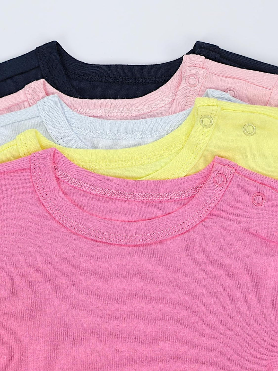 TupTam Mädchen Baby Body Kurzarm in Unifarben - 5er Pack 80 Farbenmix 1, 80 Farbenmix 1