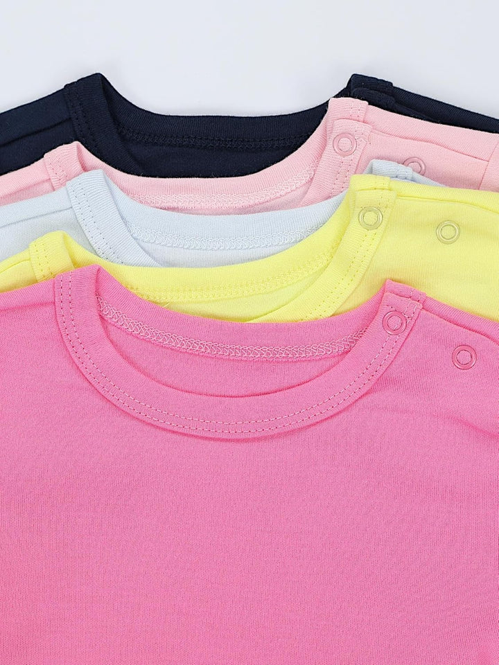 TupTam Mädchen Baby Body Kurzarm in Unifarben - 5er Pack 80 Farbenmix 1, 80 Farbenmix 1