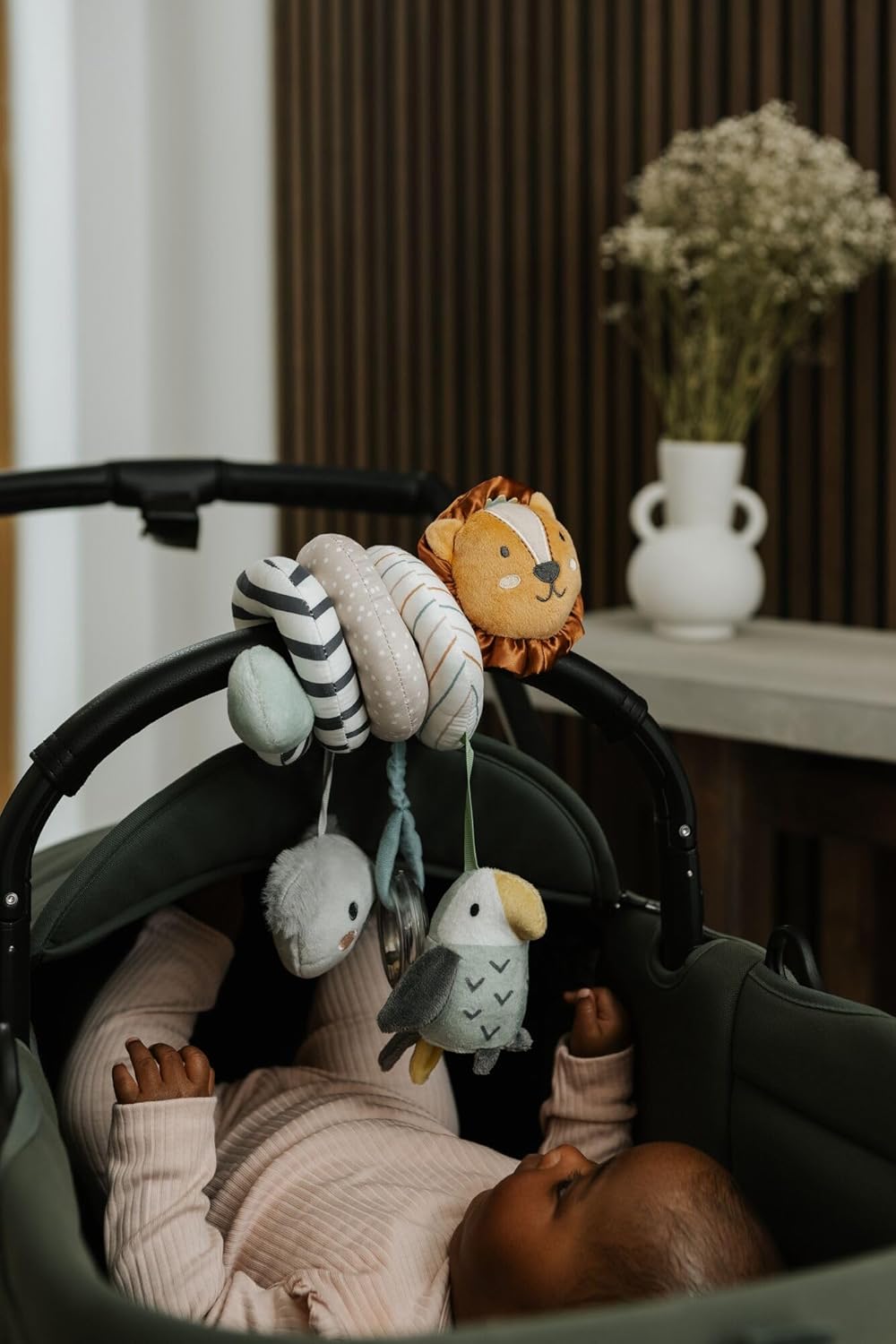 Nuby - Animal Adventure Spirale - Kinderwagenkette -Spiralspielzeug - Buggy-Spielzeug - Kinderwagen