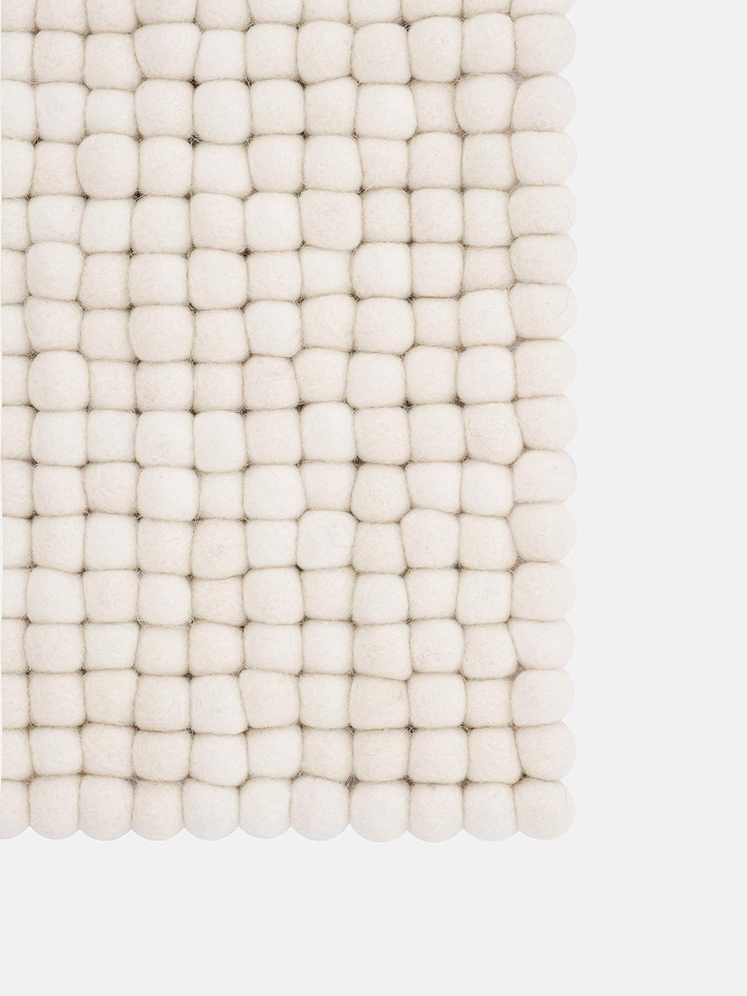 myfelt Filzkugel Sitzauflage Stuhlauflage - Linéa - 36x36 cm, weiss, Weiss