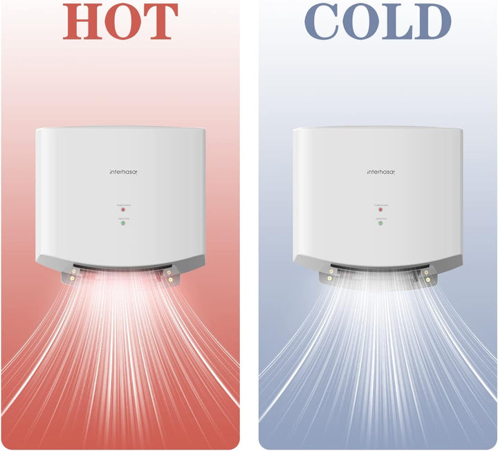 interhasa! Händetrockner automatischer Infrarotsensor handtrockner leise Gewerbe und Haushalt 1250W