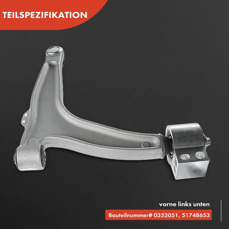 Frankberg Querlenker Vorne Links Unten Kompatibel mit Croma 2005-2011 Signum 2003-2018 Vectra C 2002