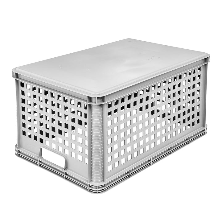 keeeper Transportkorb-Set, 3 x 64 l, Stapelbar, Polypropylen, Robert, Nordic Grey Nordic Grey 3 x 64