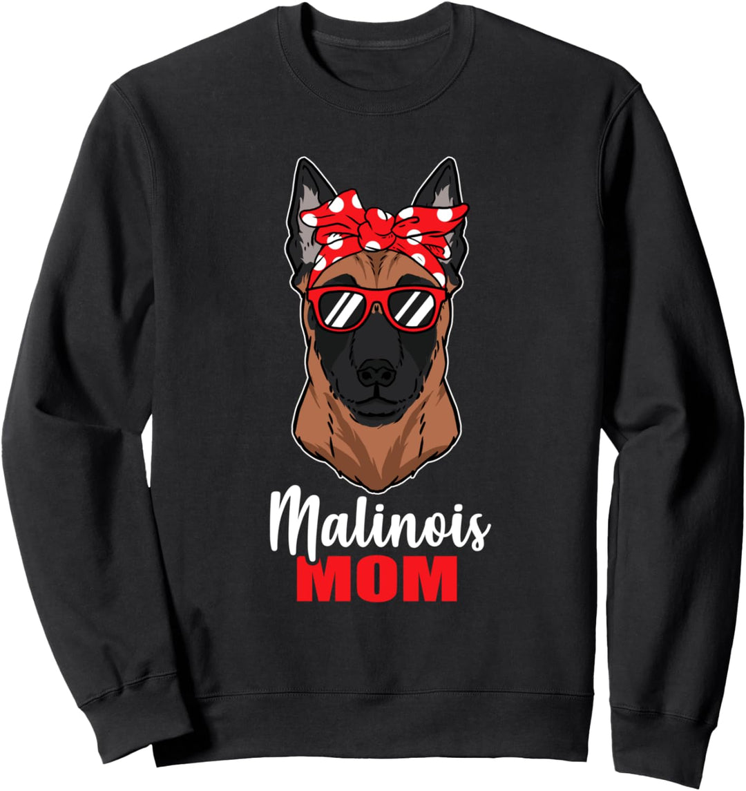 Lustiges Hunde Mama Geschenk Frauchen Malinois Hund Sweatshirt