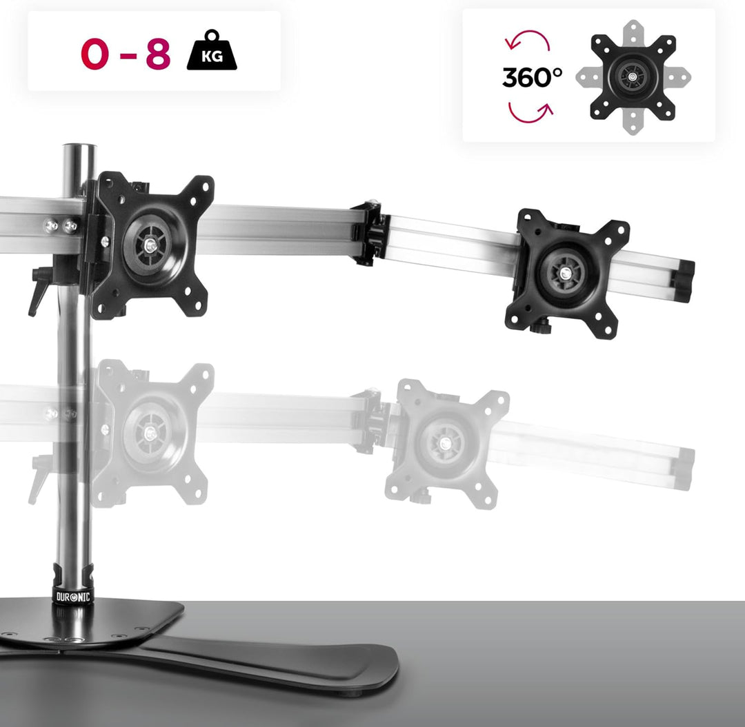 Duronic DM753 Monitorhalterung, Tischhalterung, Standfuss, Monitorständer für einen LCD, LED Compute