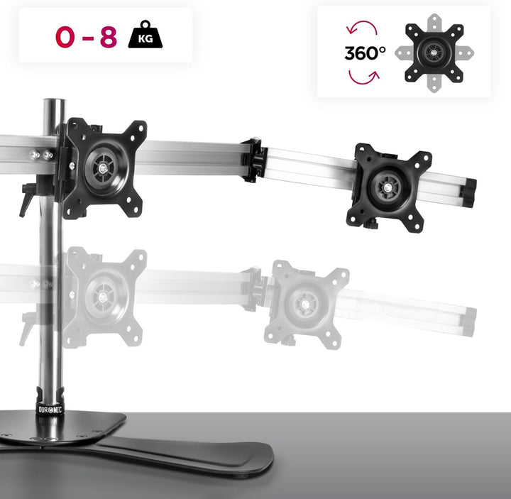 Duronic DM753 Monitorhalterung, Tischhalterung, Standfuss, Monitorständer für einen LCD, LED Compute