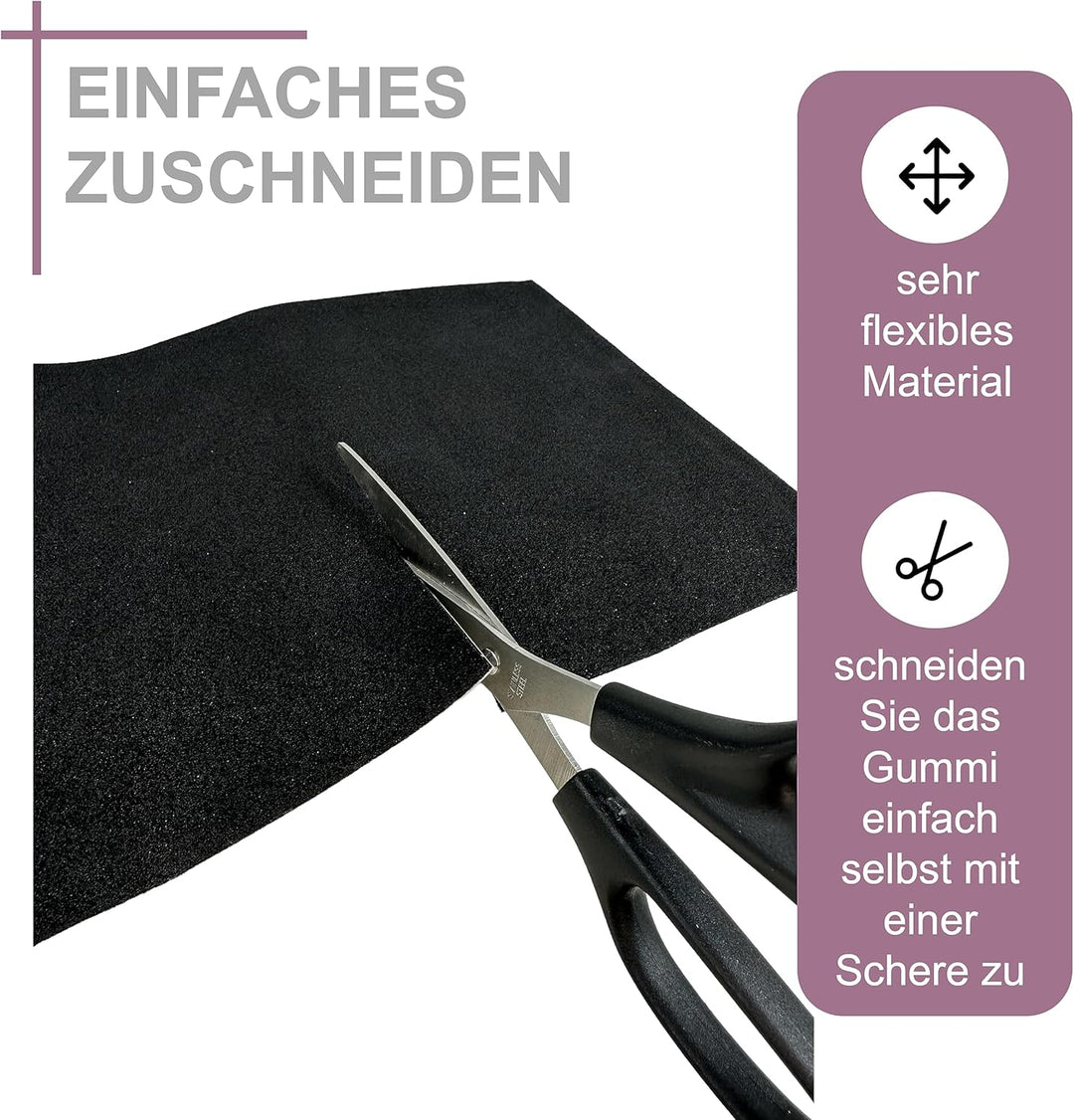 Moosgummiplatte 200mm x 300mm selbstklebend 3mm 5mm 8mm 10mm 12mm 15mm 20mm stark EPDM Zellkautschuk