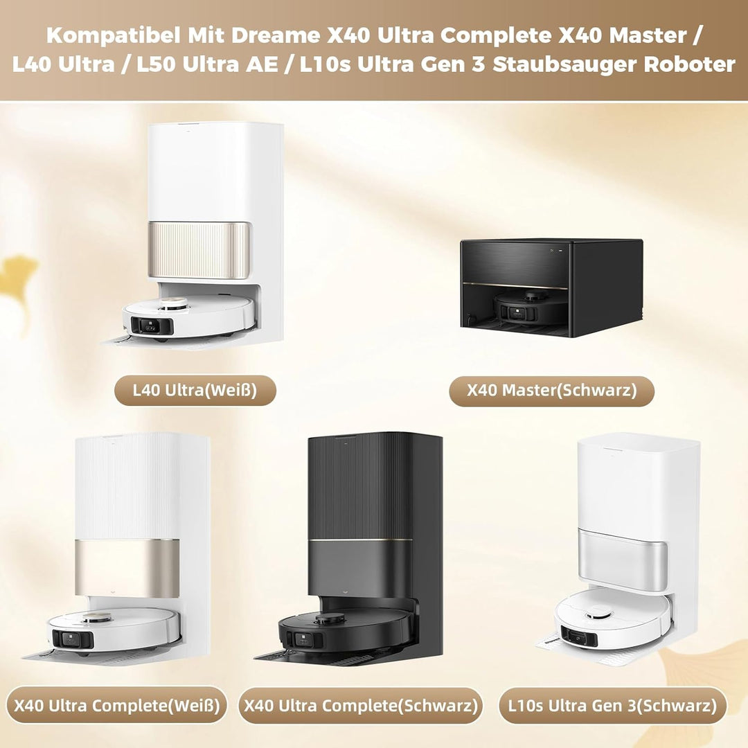 20 Stück Zubehör für Dreame X40 Ultra Complete/X40 Master/L40 Ultra/L10s Ultra Gen 3/Mova P50 Pro Ul