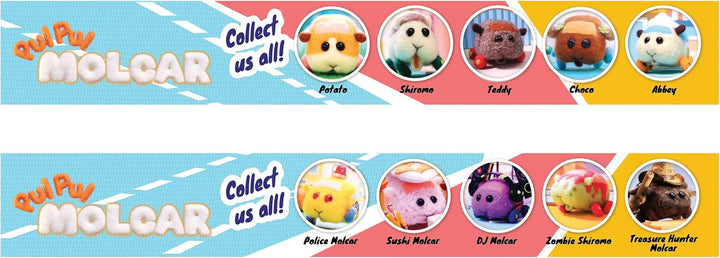 MGA Entertainment Pui Pui Molcar Figuren - 6cm beflockte Fuzmols mit bespielbarer Blindverpackung -