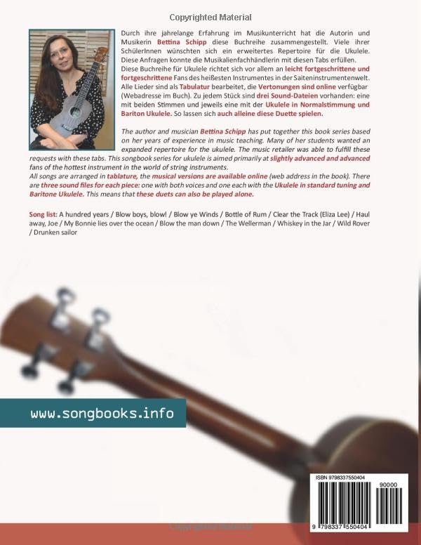 play Ukulele Duets - Ukulele & Baritone Ukulele - 12 Seemannslieder / Sea Shanties: Tabs + Online So