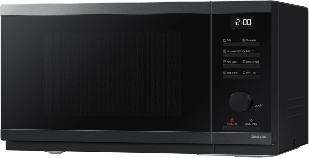 Samsung MG23DG4524CGE1 Mikrowellenherd, 23 l, 800 W, Schwarz, Touchscreen + Zifferblatt, ECO-Modus