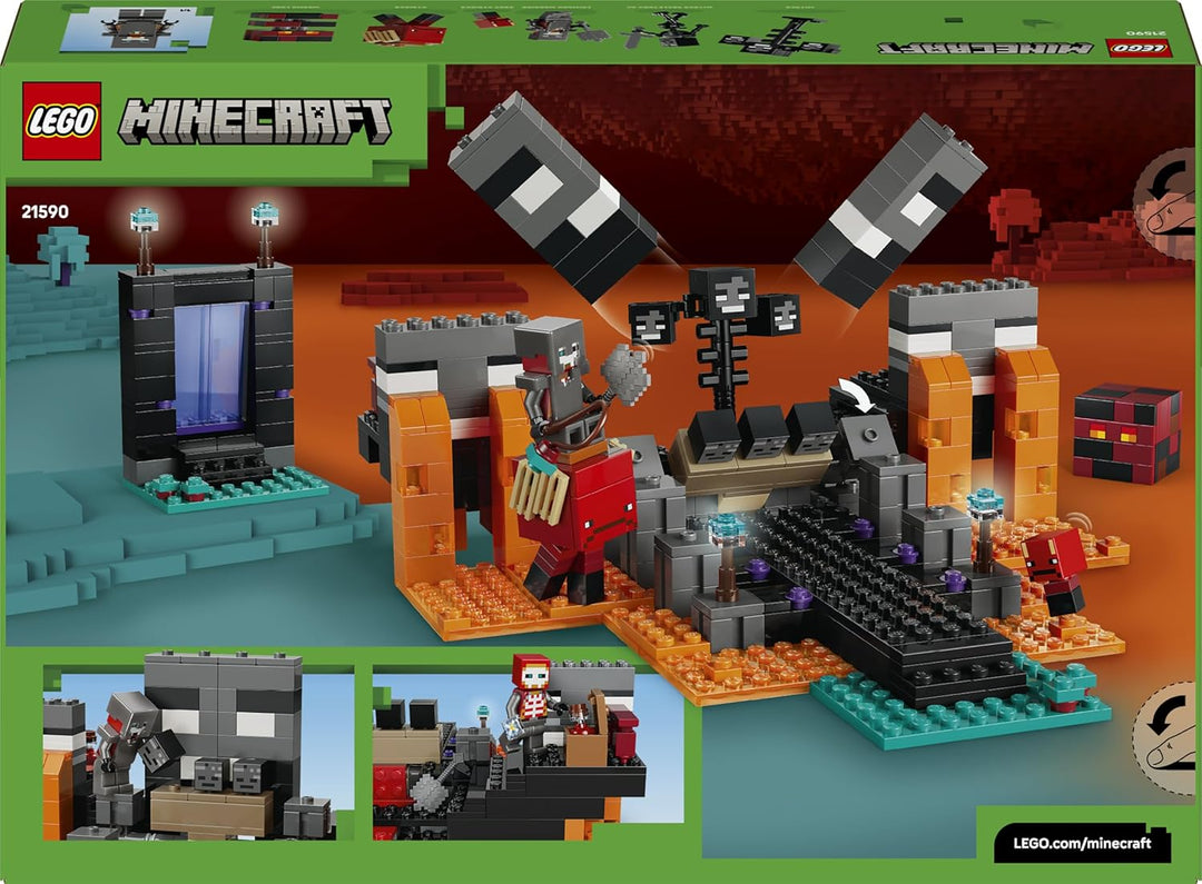 LEGO Minecraft Duell mit dem Wither - Geschenk für Junge Gamer - Merchandising für Fans - Minecraft