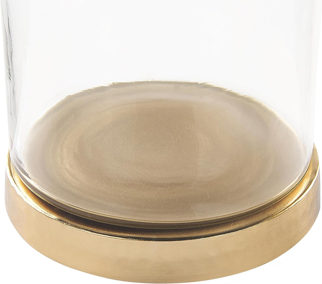 Dekobehälter Glas Aluminium silber / gold Tierfiguren Aufbewahrung 2er Set Laki