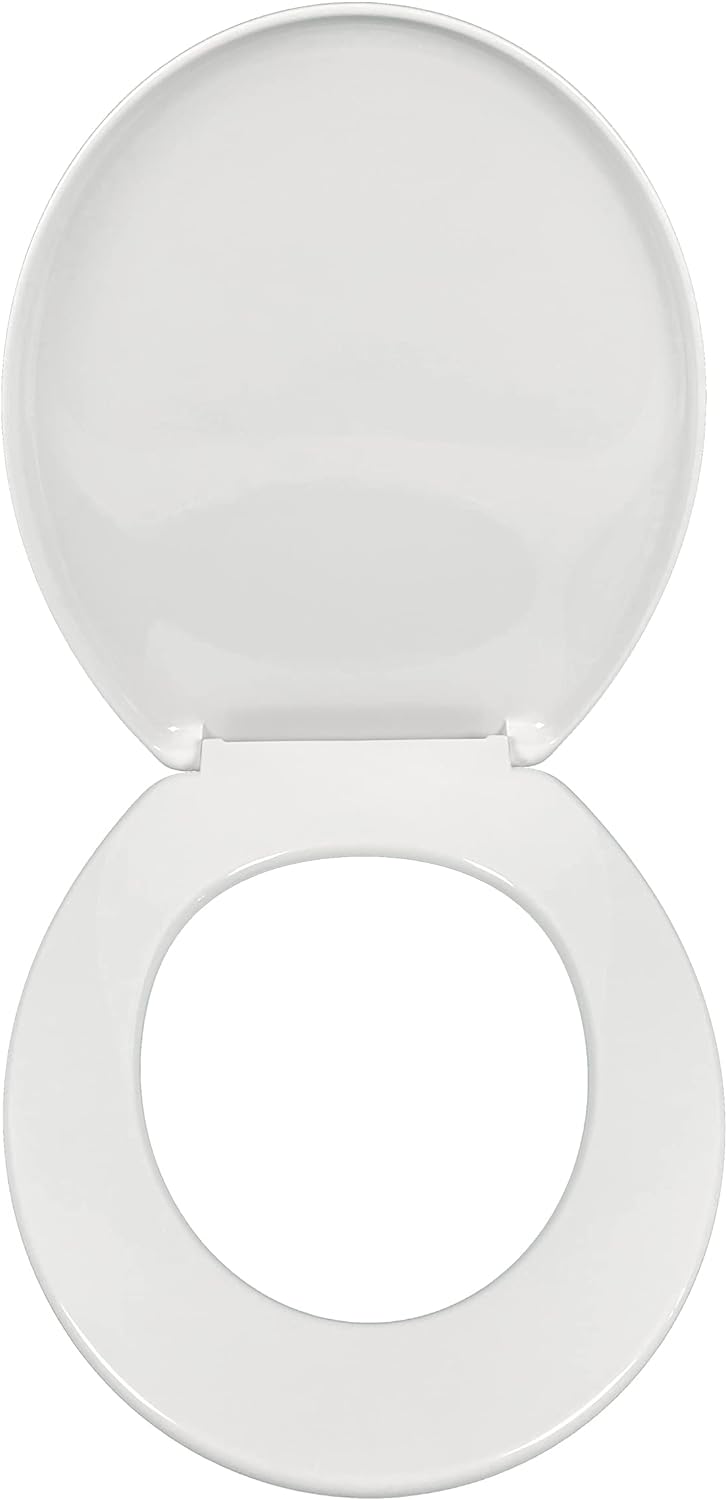 Jacob Delafon Mideo WC-Sitz Polypropylen mit Deckel Scharnier aus Metall Weiss