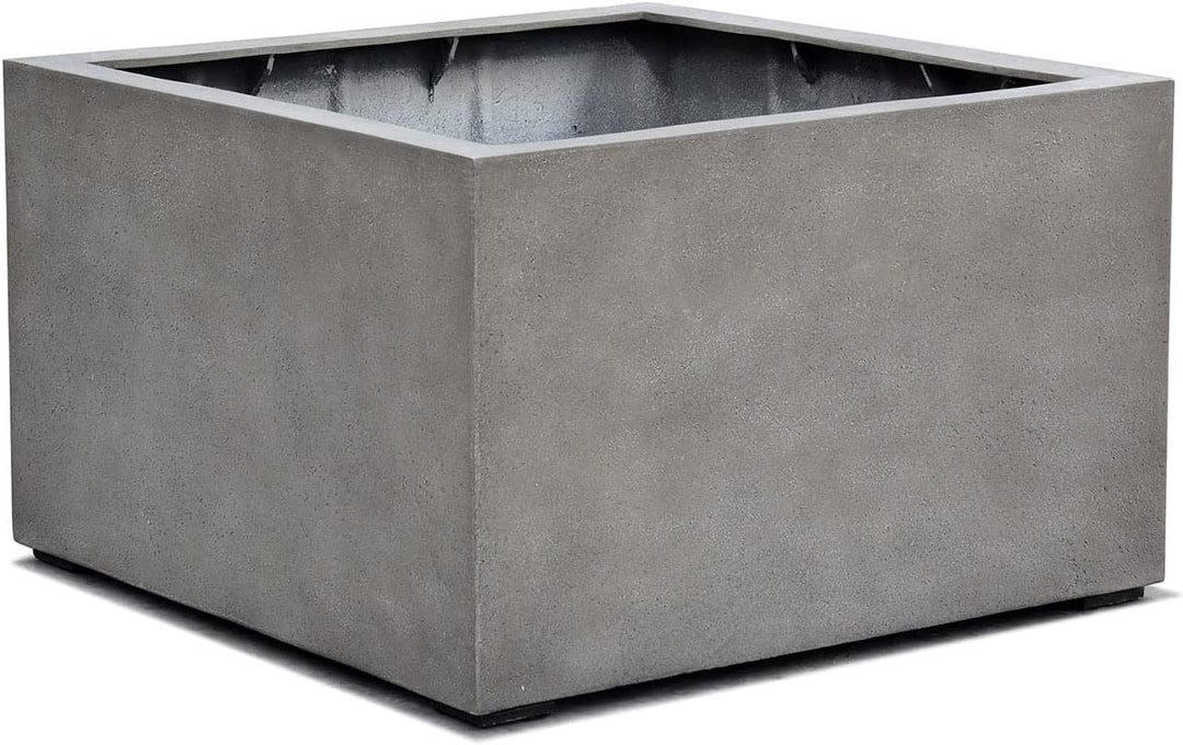 ESCHBACH® Pflanzkübel Low Cube 80 Beton Grau Quadratisch XL * 80 x 80 x 60 cm * 10 Jahre Garantie 80