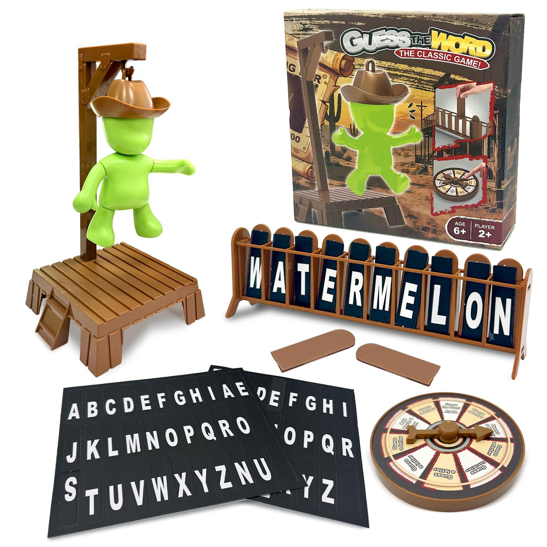 Magnetisches Hangmen Spiel, Ratespiel Erraten Sie das Wort Bevor Hank Zu Tode Hängen, Reisespiel für