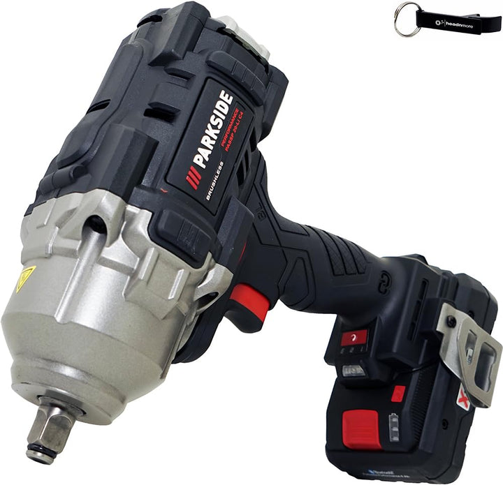 HEADNMORE® Bundle - PARKSIDE PERFORMANCE® Akku Schlagschrauber PASSP 20-Li C4 inkl. 4Ah Smart Akku +