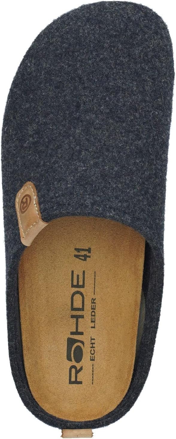 Rohde Herren, Männer, Pantoffeln, Hausschuhe,Wechselfussbett 40 EU Blau, 40 EU Blau