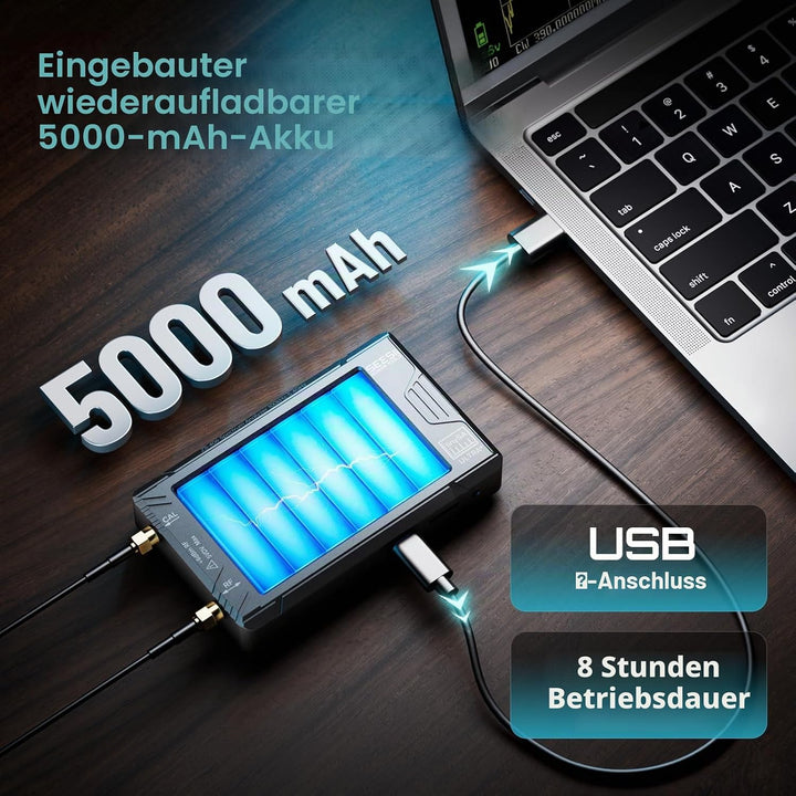 Seesii TinySA Ultra Spektrumanalysator, 2023 Aufgerüsteter Handheld-Frequenzanalysator 4,0&