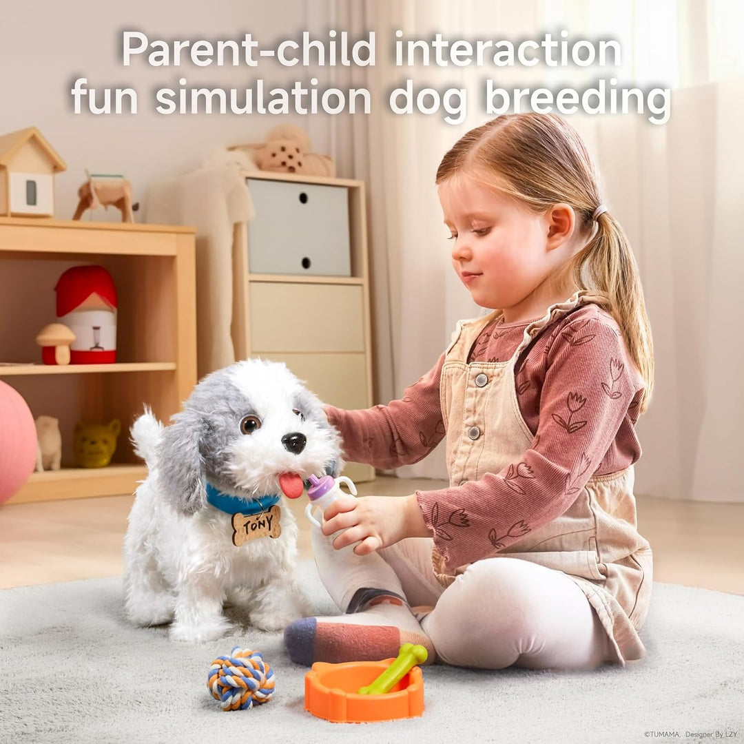 OR OR TU Hund Spielzeug Kinder Plüschwelpe Leckt Elektronische Haustiere mit Ferngesteuerter,Interak