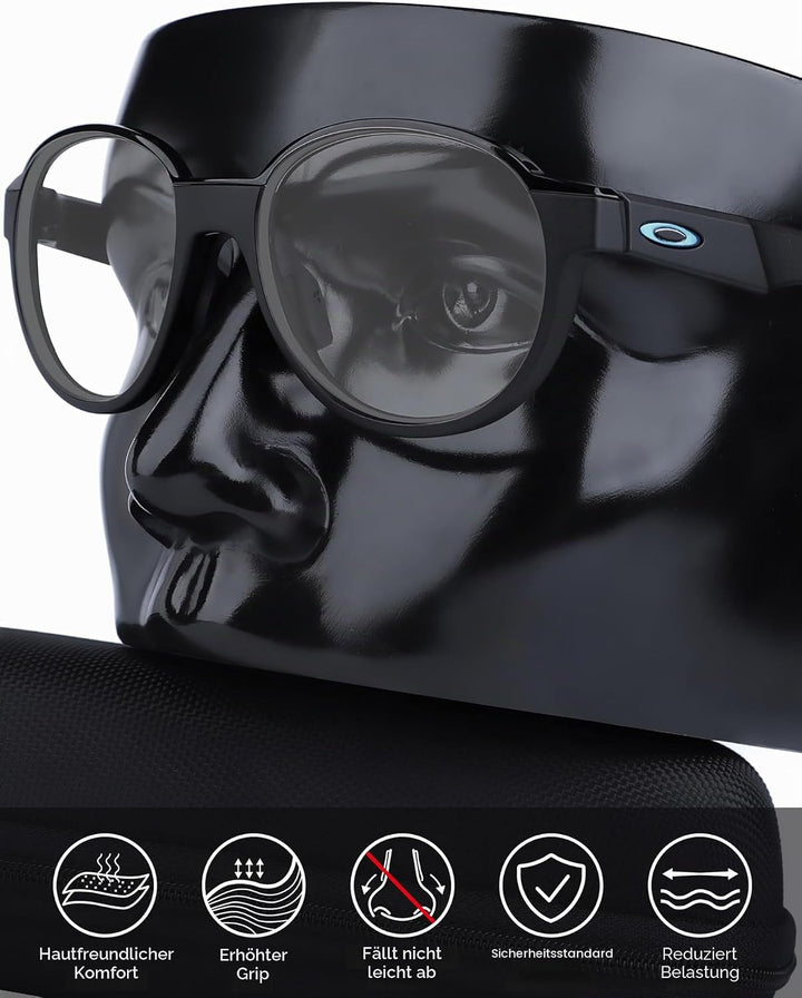 BLAZERBUCK Ersatz-Nasenpolster für Oakley Metalink OX8153 Brillen Schwarz/Schwarz, Schwarz/Schwarz