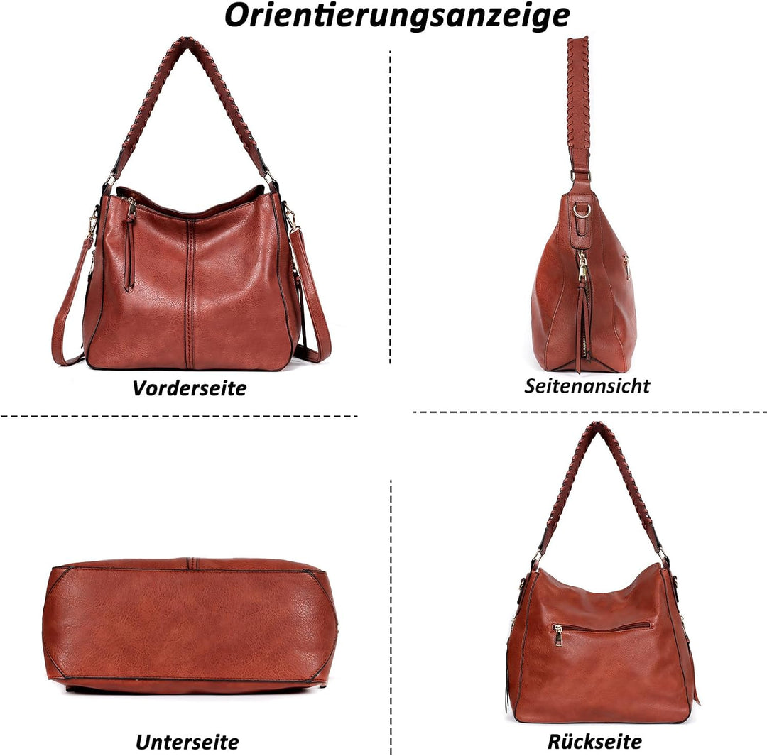TAN.TOMI Handtasche Damen,Elegant Umhängetasche Tasche Damen, Schultertasche Damen,Shopper Damen Gro