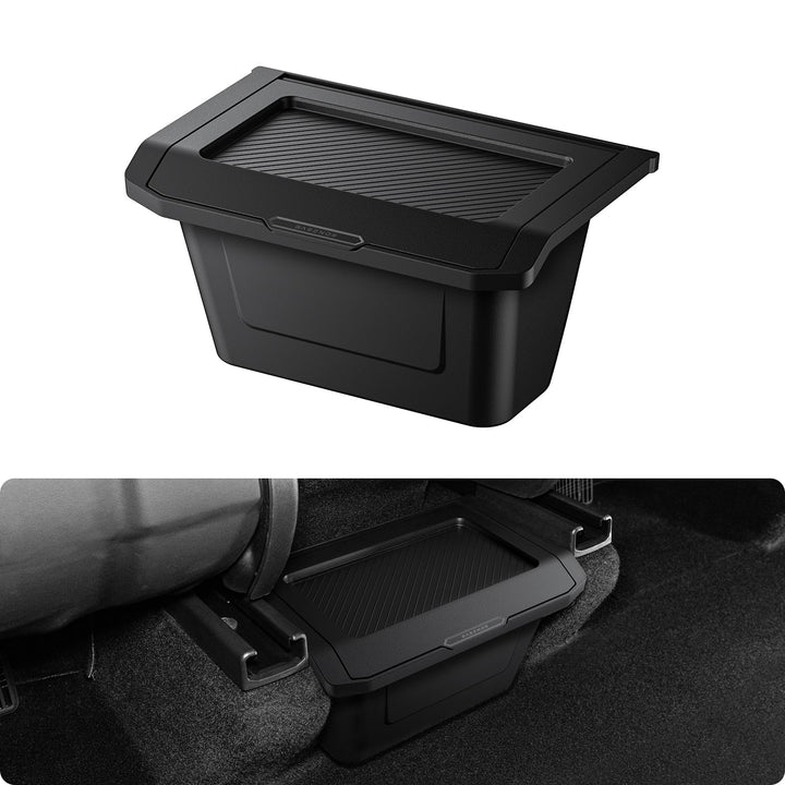 BASENOR 2026 2025 Tesla Model Y Juniper Organizer für die hintere Mittelkonsole, staubdichter TPE-Ab