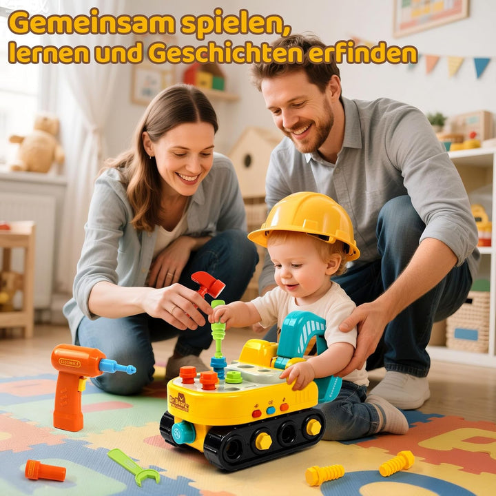 Marstone Spielzeug ab 2 Jahre, Werkzeug Kinder, Schraub Spielzeug ab 3 Jahre mit Werkzeug Elektrisch