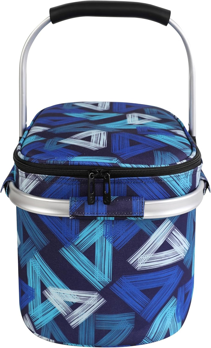 ALLCAMP 22L Einkaufskörbe Gross Isolierkorb Kühlkorb Kühltasche Picknickkorb Thermotasche Kühltasche