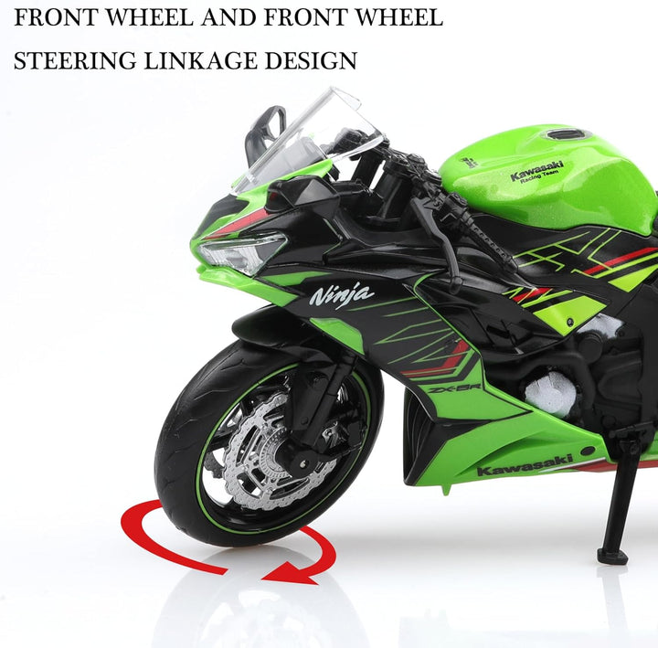 TOKAXI 1/12 Massstab Kawasaki Ninja Z6 Diecast Spielzeugmotorräder, Kawasaki Motorradmodell, Ninja M