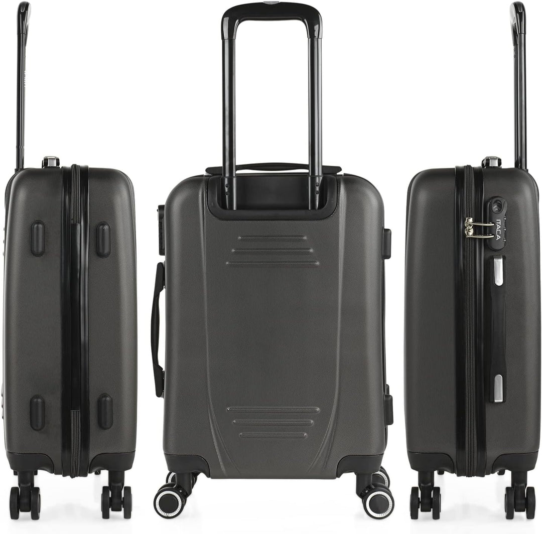 ITACA - Trolley Handgepäck Cabin Trolley Koffer Reisekoffer Hartschalenkoffer mit Zahlenschloss - Ka