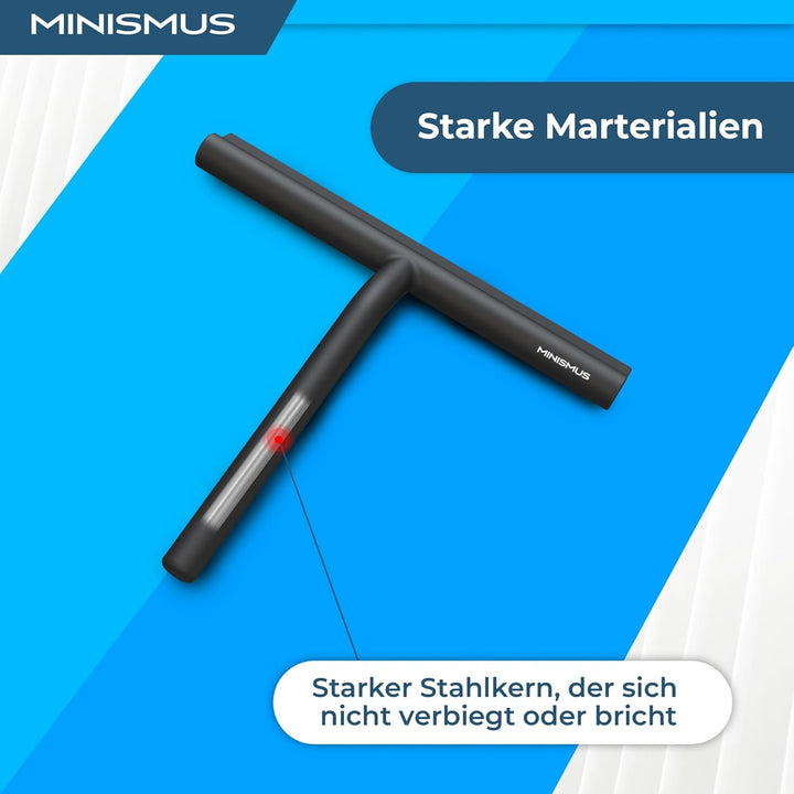 Minismus Duschabzieher - Abzieher für Dusche, Bad, Fliesen, Spiegel, Fenster - inkl. Magnet-Halterun