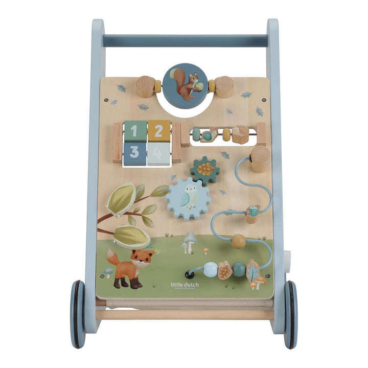 Little Dutch 7232 FSC Holz Activity Laufwagen - Forest Friends blau