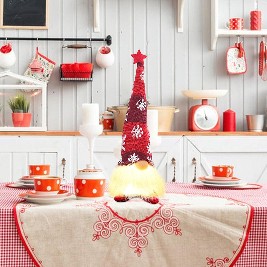 ACAREY Weihnachtsdeko 3 Stück Weihnachten Deko Wichtel mit LED Licht Weihnachtswichtel Figuren Plüsc