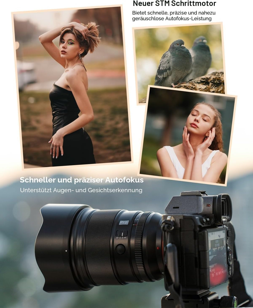 VILTROX 75mm f/1.2 F1.2 PRO Autofokus Objektiv für Sony E-Mount Ultra Weitwinkel APS-C Prime Objekti
