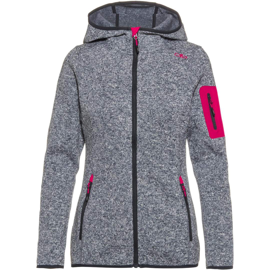 CMP Damen Hoodie Rain Jacke Regenjacke Hardshelljacke XXS Titan-Weiss-Fuchsia, XXS Titan-Wei&amp;