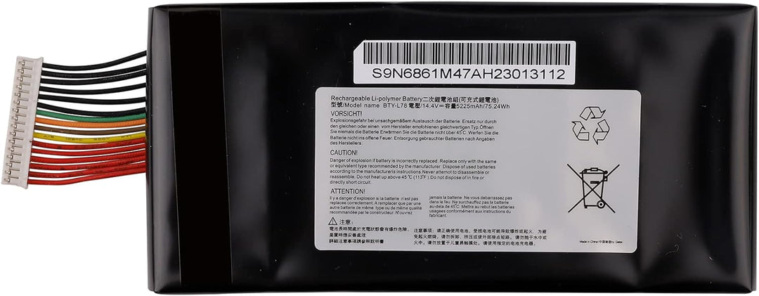 swark Laptop Akku BTY-L78 kompatibel mit MSI GT62 GT62VR GT80 GT80S GT73 GT83 GT73VR GT83VR GT75VR M