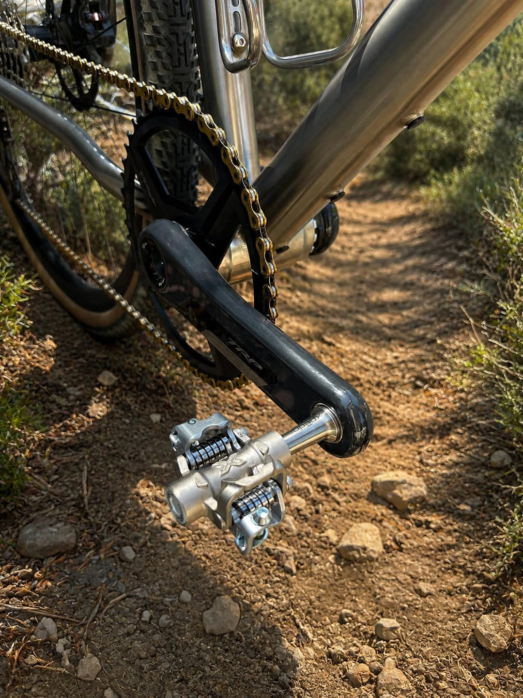 Xpedo M-Force 8 TI Clipless // MTB-Pedal silber, silber