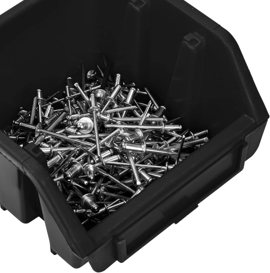 PAFEN Stapelboxen Set – 10x Stapelbox für Werkzeugwand 115 x 75 x 118 mm – Sichtbox Stapelkasten Sta