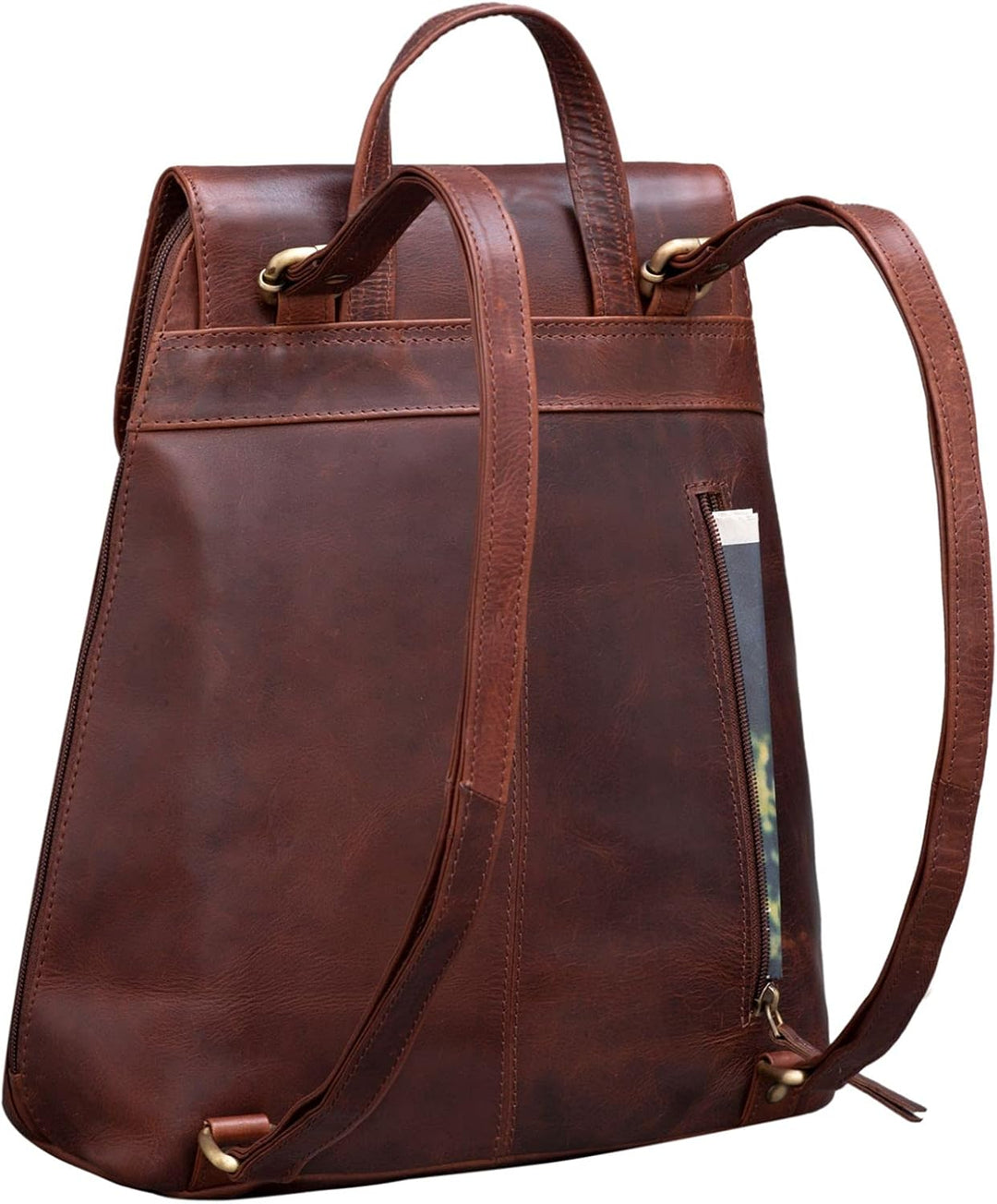 STILORD 'Victoria II' Lederrucksack Damen Vintage Rucksack für 13 Zoll MacBook DIN A4 Elegante Rucks