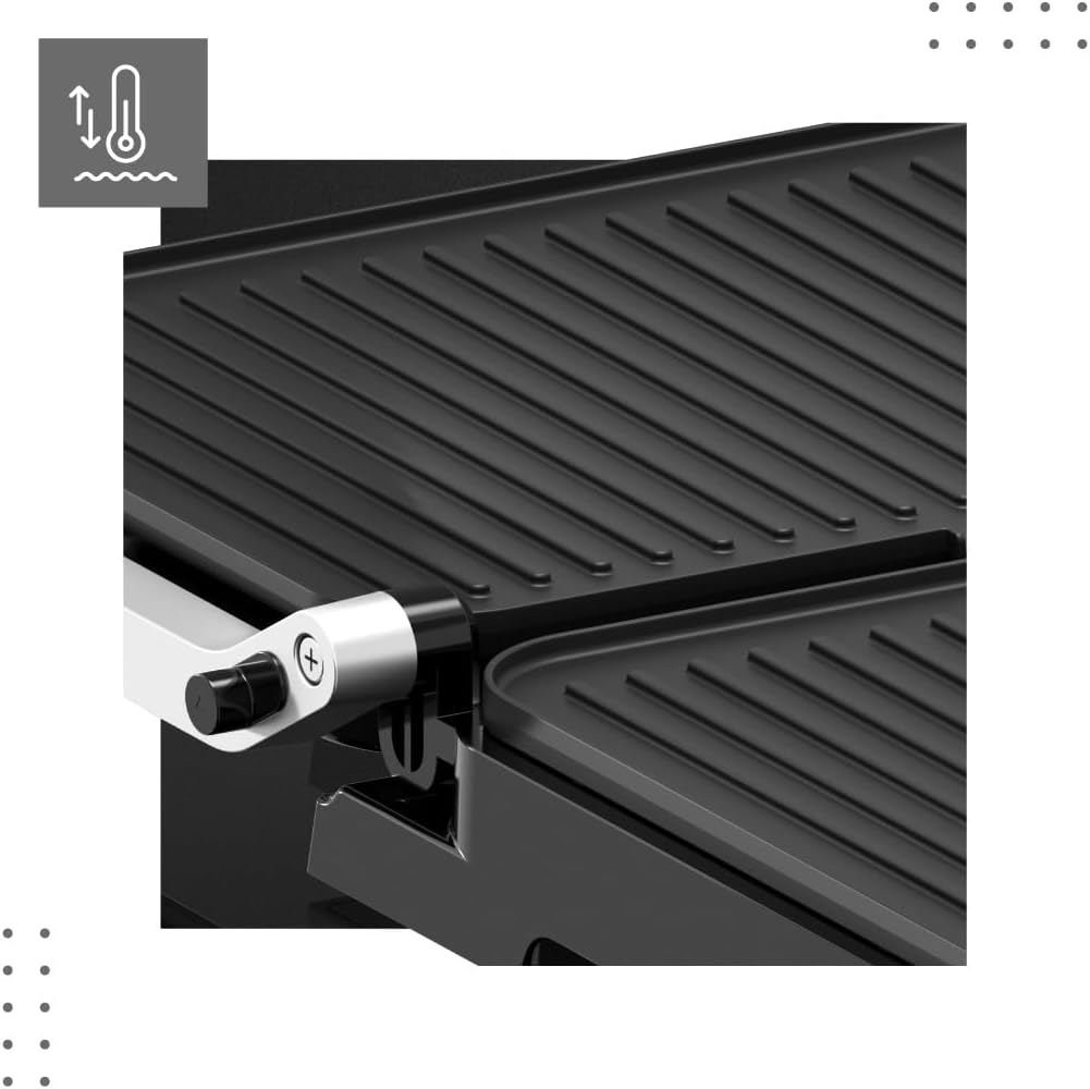 VERTENZ Intense 50 | Elektrischer Kontaktgrill XXL Sandwichmaker Sandwichtoaster Tischgrill Grill El