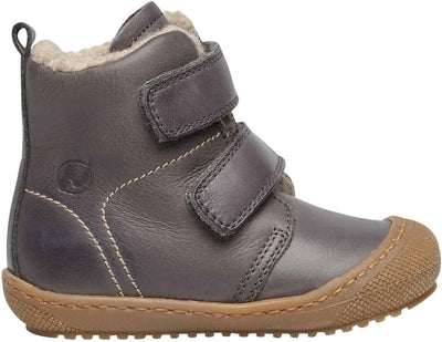 Naturino BUBBLE VL-Stiefeletten aus gefüttertem Nappaleder 23 EU Anthrazit, 23 EU Anthrazit