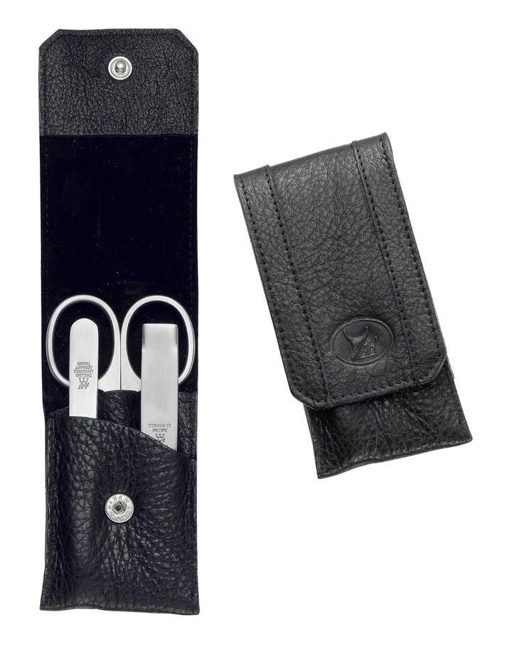 ZWILLING TWINOX Maniküre und Pediküre Etui aus Yakleder mit Klippverschluss, Premium Nagelpflege in