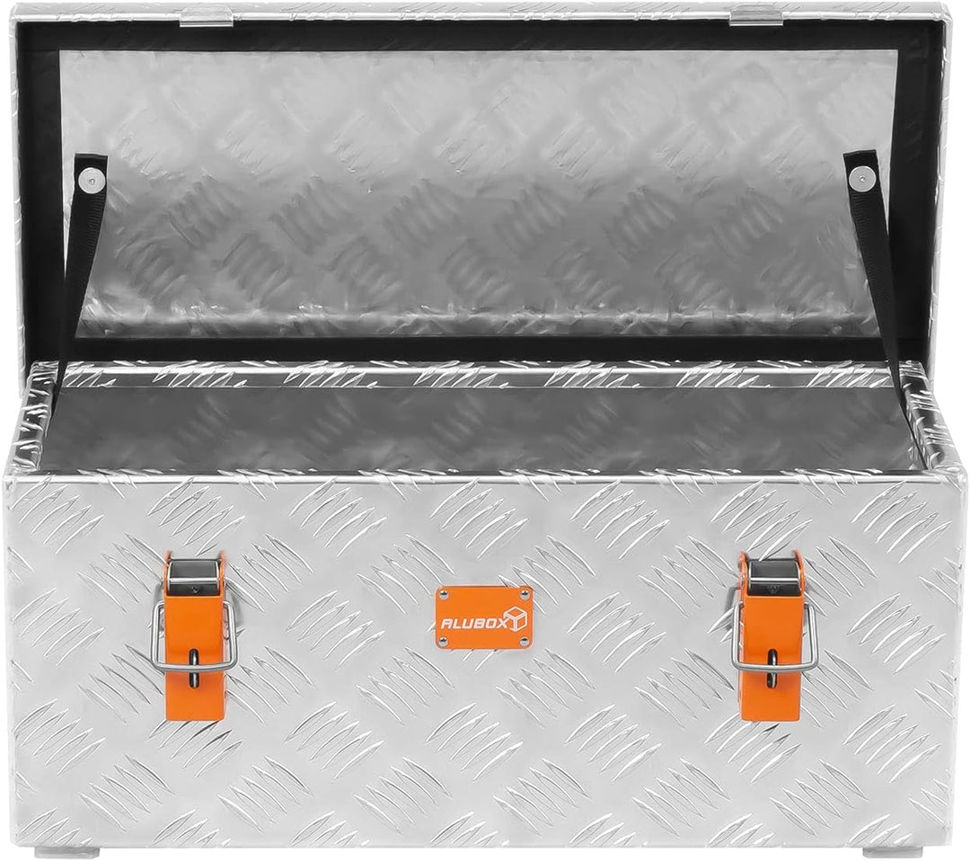 alubox R37 Aluminium Riffelblech Werkzeug Transportkiste 37 Liter 037 Liter, 037 Liter