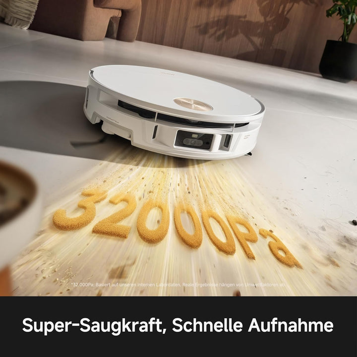Mova S70 Ultra Roller Saugroboter mit 32.000Pa Saugkraft und HydroForce-Wischen, CovertSense-Navi, A